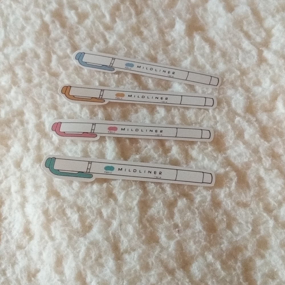Mildliners marker stickers